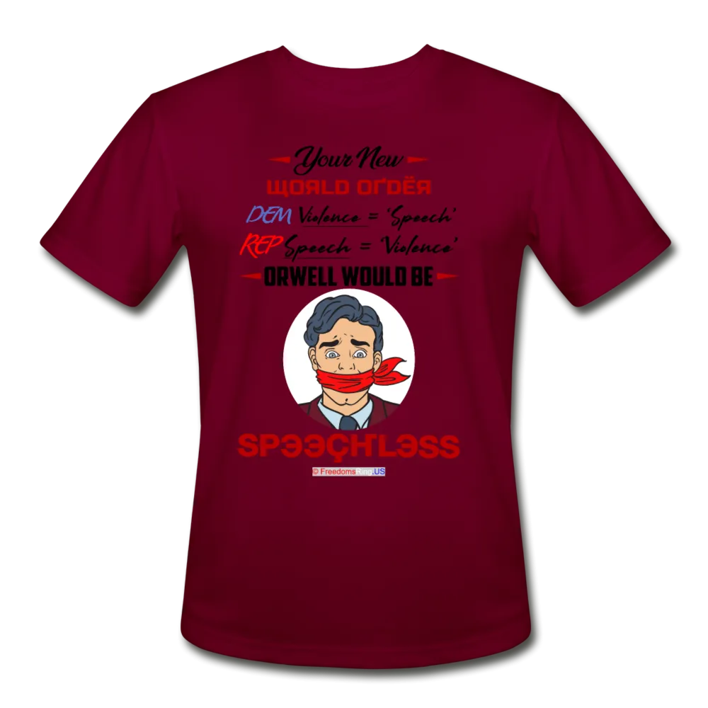 YOUR NEW WORLD ORDER - Men’s Moisture Wicking Performance T-Shirt