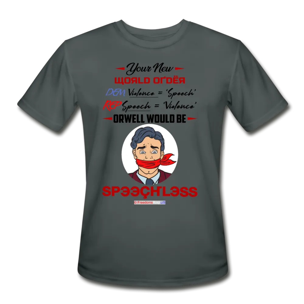 YOUR NEW WORLD ORDER - Men’s Moisture Wicking Performance T-Shirt