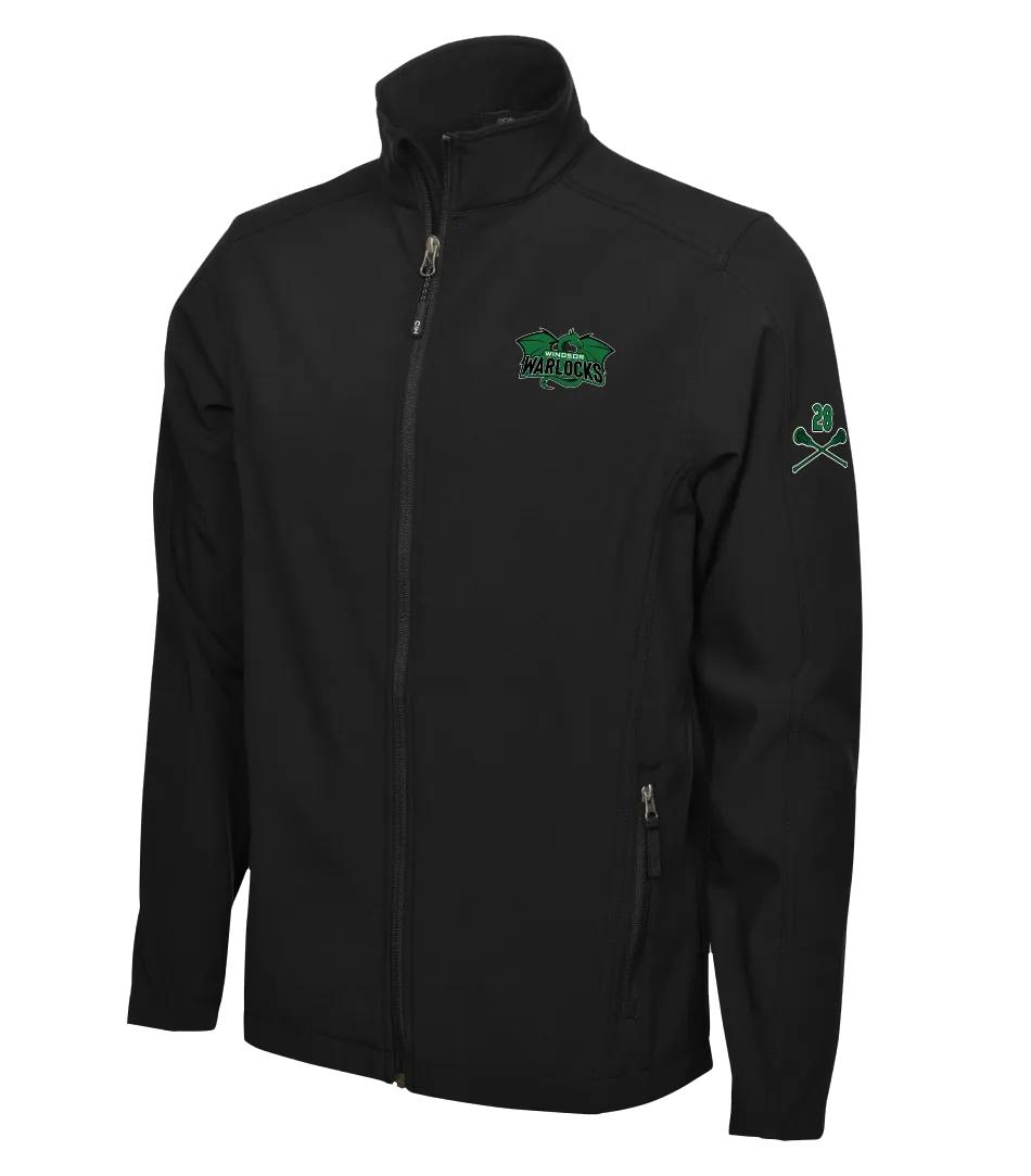 Youth Soft Shell Jacket with the Number on a Sleeve